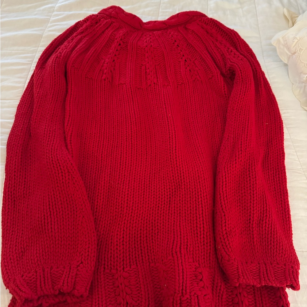 27% Lambswool Beautiful red sweater by Old Navy size medium 73% cotton - Picture 10 of 10